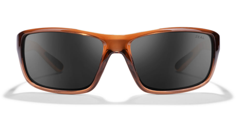 Zeal Optics Alma Plant-Based Small Wrap Polarized Sunglasses, Hazel/Dark Grey, Small, 12034