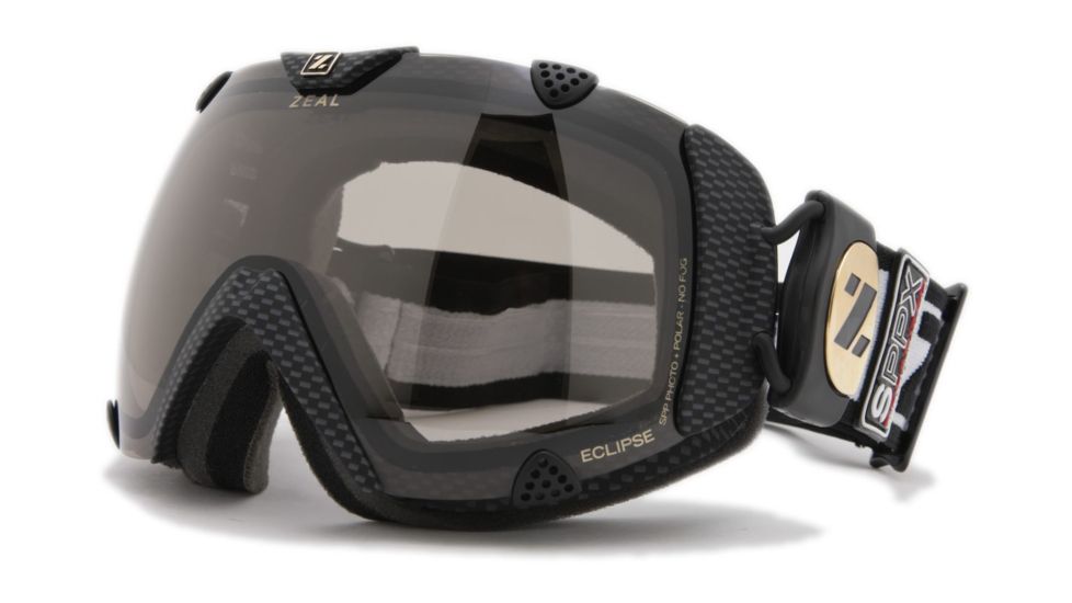 Zeal Optics Classic Eclipse Ski Goggles, Carbon Matte Black Frame and Polarized Automatic Optimum Lens ES2SPP