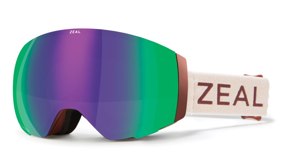 Zeal Optics Portal Goggle, Polarized Jade Mirror/Sky Blue Mirror Lens, Maroon Bells, 11496