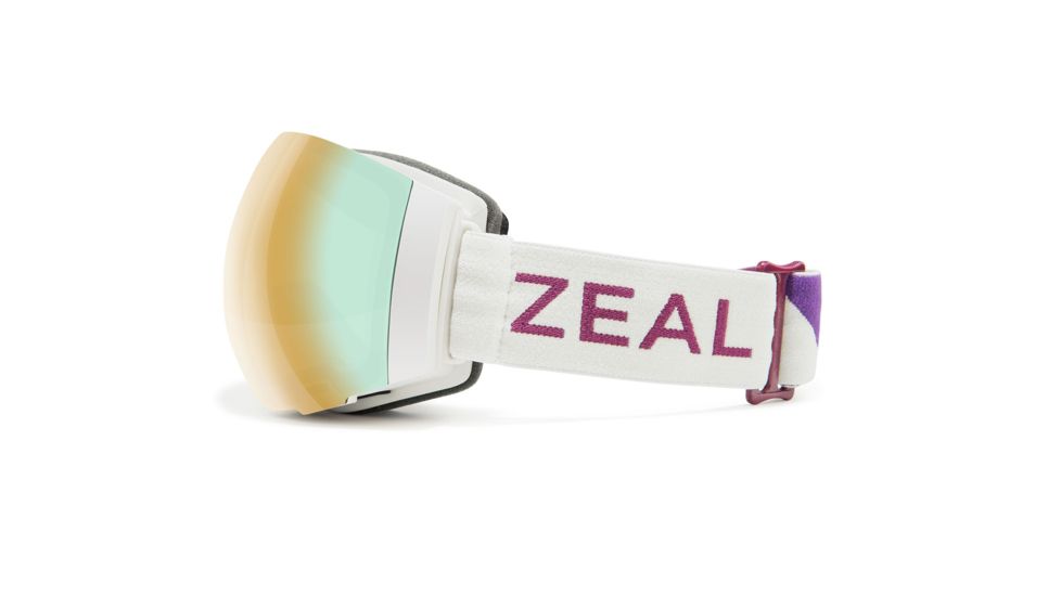 Zeal Optics Portal Goggles, Powder Fin Frame, Alchemy Mirror w/ Sky Blue Mirror Lens, 11609