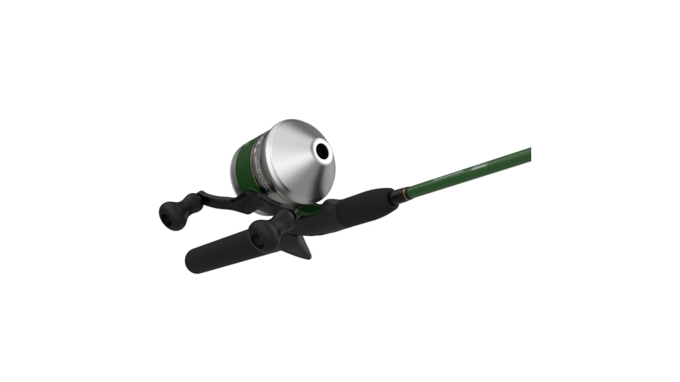 Zebco 33 Classic Spincast Reel and Rod Combo, 5ft 6in 2-PC Rod, Med-Light, Mod-Fast, SZ 30 Reel, 3.6-1 Ratio, Reversible Retrieve, Silver/Green, 33CL562ML.NS6