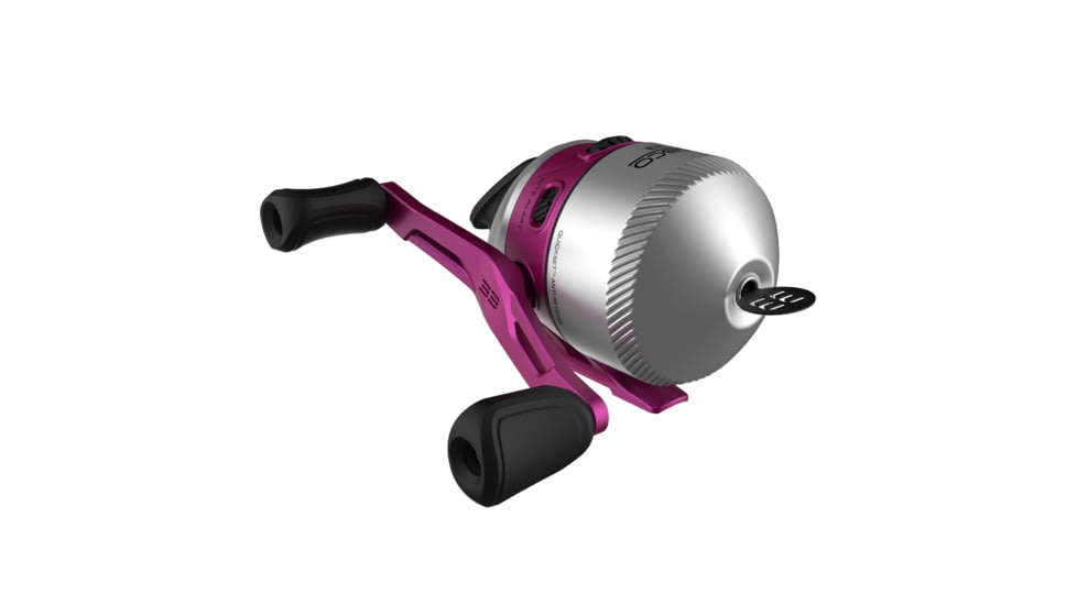 Zebco 33 Spincast Reel and Rod Combos, 2-Pack, 5ft 6in 2-PC Fiberglass Rods w/ EVA Handle, QuickSet Anti-Reverse Reels w/ Bite Alert, 1-Pink, 1-Black, 33NHH.BP4