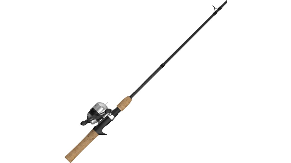 Zebco 33 Cork Micro Spincast Reel and Rod Combo, 5ft 2-PC Graphite Rod w/ Cork Handle, SZ 10 Reel, QuickSet Anti-Reverse Reel w/ Bite Alert, Silver/Black, 33MCC502ULA.NS4