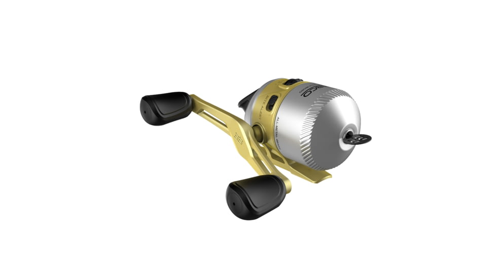 Zebco 33 Gold Micro Spincast Reel and Rod Combo, 5ft 2-PC Fiberglass Rod w/ Cork Handle, Instant Anti-Reverse Reel, Silver/Gold, 33MCG502ULA.NS4