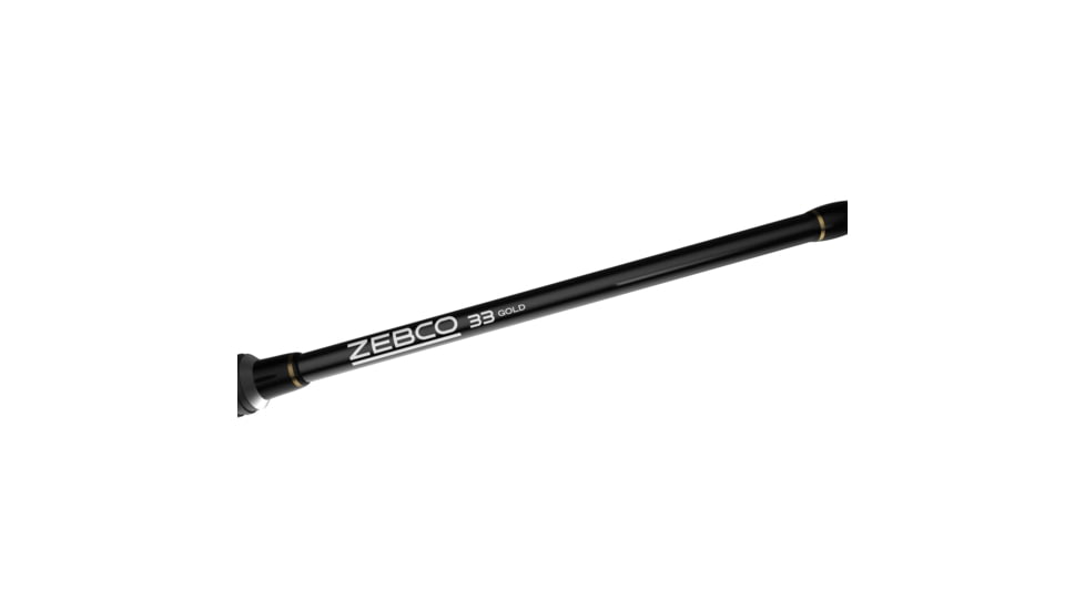 Zebco 33 Gold Micro Spincast Reel and Rod Combo, 5ft 2-PC Fiberglass Rod w/ Cork Handle, Instant Anti-Reverse Reel, Silver/Gold, 33MCG502ULA.NS4