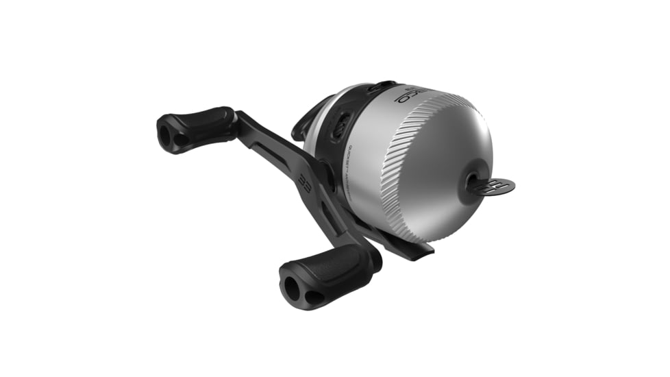 Zebco 33 Spincast Reel and Rod Combo, 5ft 6in 2-PC Fiberglass Rod, QuickSet Anti-Reverse Reel w/ Bite Alert, Including BONUS Reel, Silver, 3333N.BP4