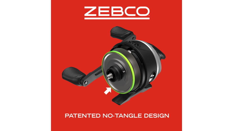 Zebco 33 Spincast Reel and Rod Combo, 5ft 6in 2-PC Fiberglass Rod, QuickSet Anti-Reverse Reel w/ Bite Alert, Including BONUS Reel, Silver, 3333N.BP4