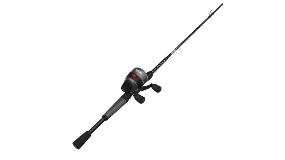 Zebco 33 Rhino Spincast Reel and Rod Combo, 6ft 2-PC E-Glass Rod w/ ComfortGrip Handle, QuickSet Anti-Reverse Reel w/ Bite Alert, Gray/Black, ZR33602MA.NS3