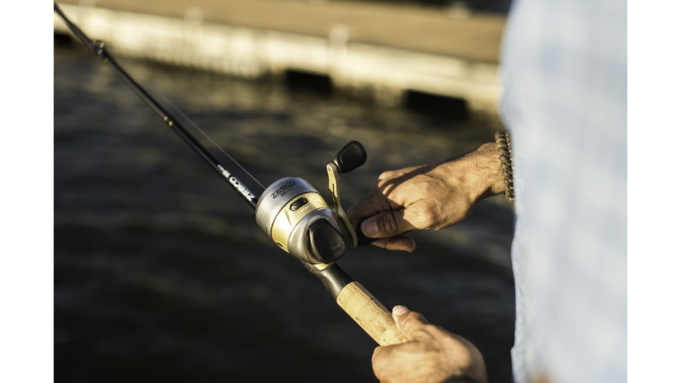 Zebco 33 Gold Spincast Reel and Rod Combo, 6ft 2-PC Rod, SZ 30 Reel, 10lb Line, 33G602MA.NS4