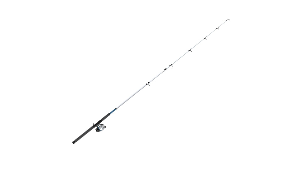Zebco 606 Salt Fisher Spincast Reel and Rod Combo, 7ft 2-PC Telescopic Rod, Med-Heavy, Mod-Fast, SZ 60 Reel, 19-PC Eagle Claw Tackle Kit, RH Retrieve, Blue, 606SWEC702MH.FB4
