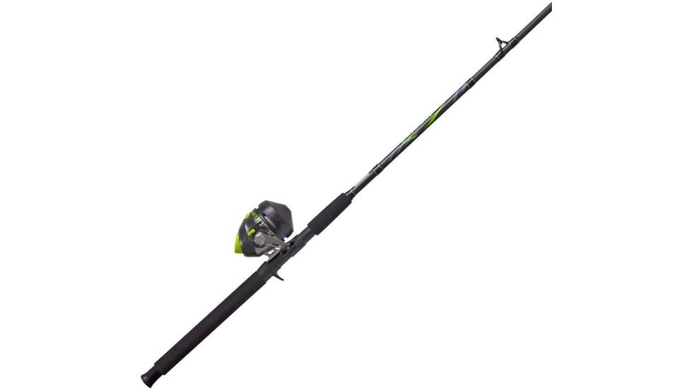 Zebco Big Cat XT Spinning Combo, Medium-Heavy Power, 2 Piece, 7 ft, Silver/Black, BCATSC702MH