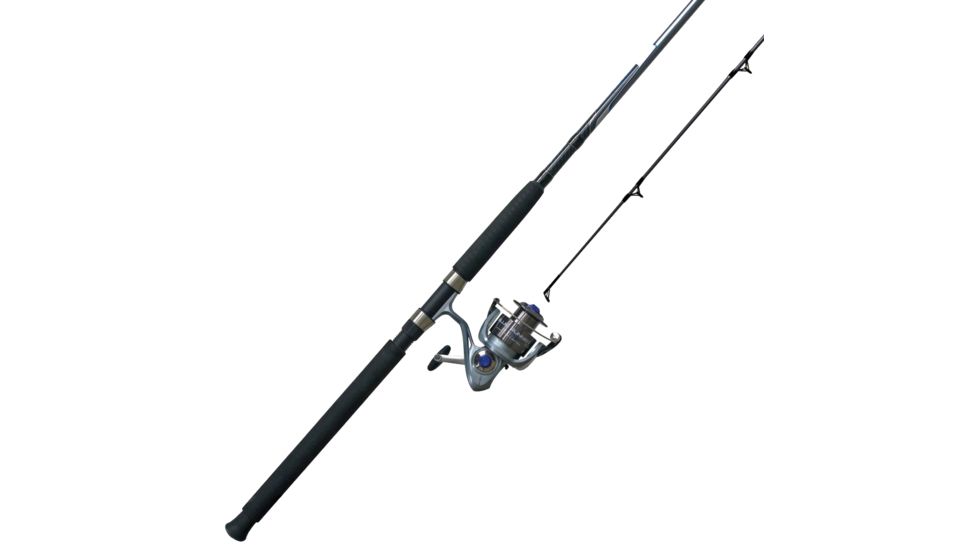 Quantum Blue Runner Rod and Reel Combo, 7ft 0in, Medium, Fast, 2, 5.2-1, 1, Ambidextrous, Blue, BLR40702MA,,NS3