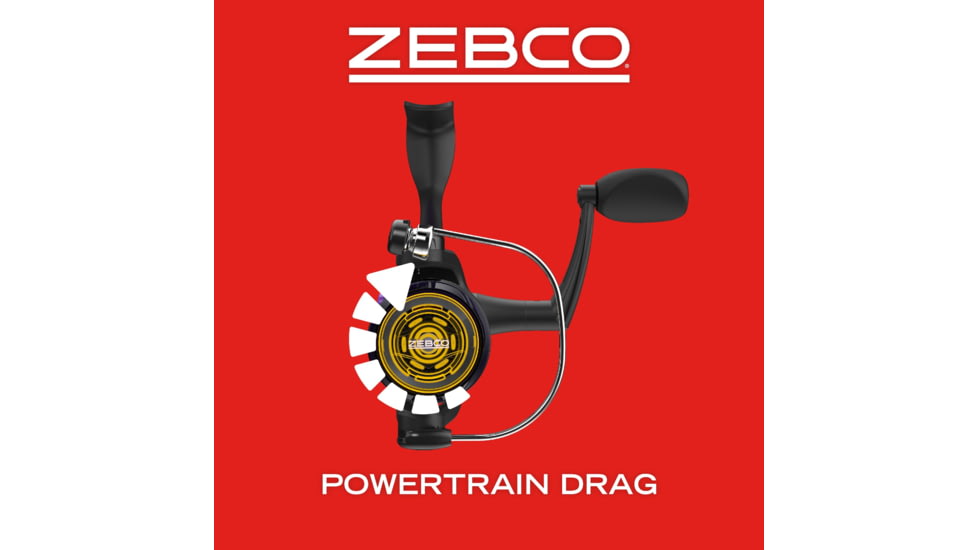 Zebco Dock Demon Spinning Reel and Rod Combo, 30in 1-PC Fiberglass Pole, EVA Rod Handle, SZ 10 Reel, train Drag, Pre-Spooled w/ 6lb Zebco Line, Purple, DOCKPRSP301M.FB6