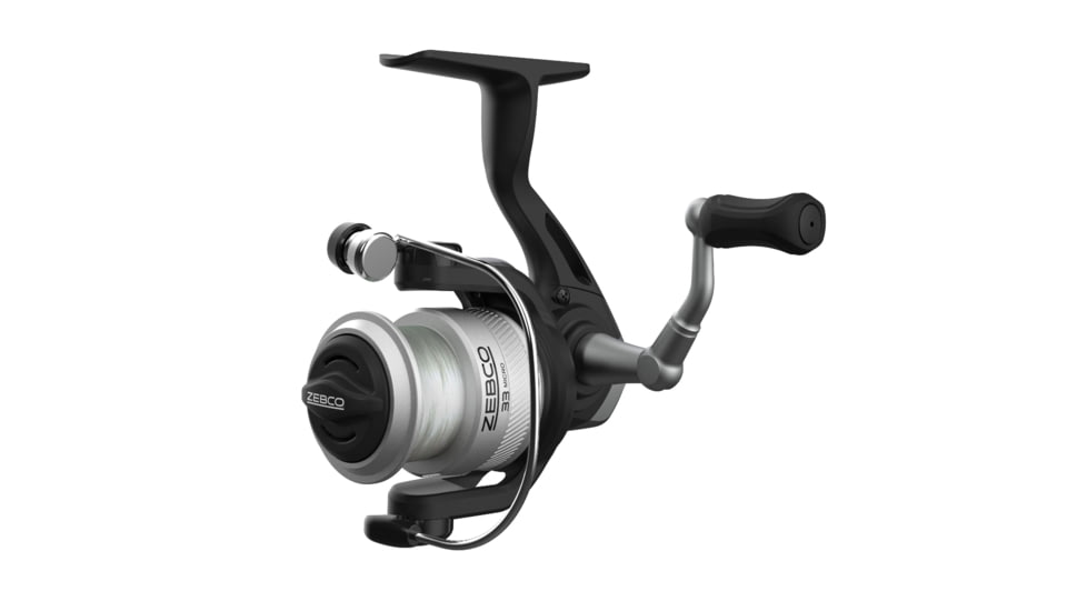Zebco 33 Micro Spinning Reel and Telescopic Rod Combo, Extendable 19in to 5ft Telescopic Pole w/ ComfortGrip Rod Handle, QuickSet Anti-Reverse Reel, Silver/Black, 33MS505ULTELA.FB4