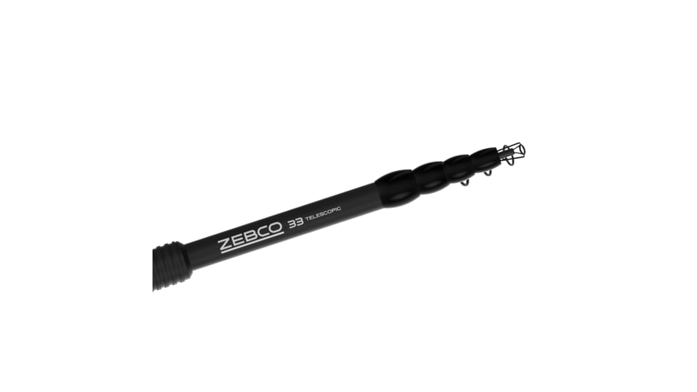 Zebco 33 Micro Spinning Reel and Telescopic Rod Combo, Extendable 19in to 5ft Telescopic Pole w/ ComfortGrip Rod Handle, QuickSet Anti-Reverse Reel, Silver/Black, 33MS505ULTELA.FB4