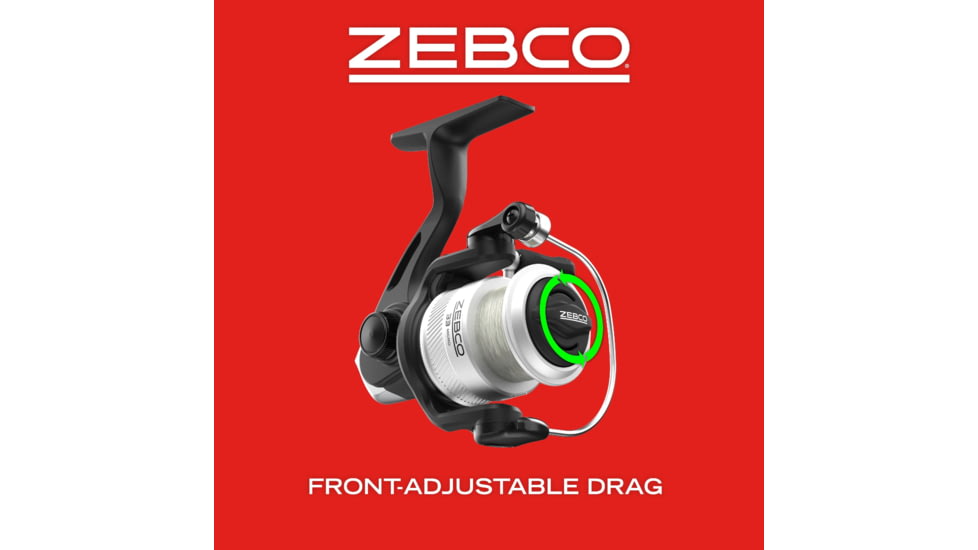 Zebco 33 Micro Spinning Reel and Telescopic Rod Combo, Extendable 19in to 5ft Telescopic Pole w/ ComfortGrip Rod Handle, QuickSet Anti-Reverse Reel, Silver/Black, 33MS505ULTELA.FB4