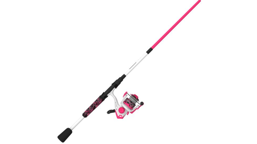 Zebco Roam Pink 20sz 6 ft Spinning Combo, 2 Pieces, Medium Light, 21-44721