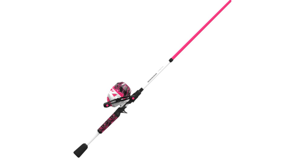Zebco Roam Pink 6 ft Spincast Combo, 2 Pieces, Medium, 21-44720