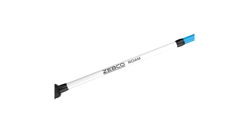 Zebco Roam Spincast Reel and Rod Combo, 6ft 2-PC Fiberglass Pole w/ ComfortGrip Handle, QuickSet Anti-Reverse Reel, Pre-Spooled w/ 10lb Zebco Line, Blue, ROAMBLSC602M.NS3