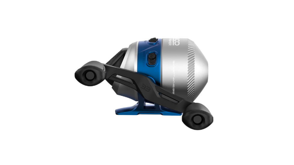 Zebco Salt Fisher 33 Spincast Reel and Rod Combo, 6ft 6in 2-PC Medium-Heavy, Moderate-Fast Fiberglass Rod, Interchangeable Retrieve, 12lb Line, Blue/Silver, SF33N662MH.NS3