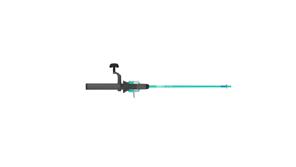 Zebco Spyn 40 Salt Fisher Spinning Reel and Rod Combo, 6ft 6in 2-PC Telescopic Rod, Med-Heavy, Mod-Fast, SZ 40 Reel, 7-PC Strike King Tackle Kit, Blue/Green, SPYN40SK662MH.FB4