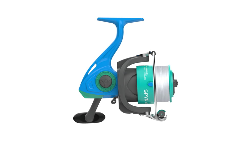 Zebco Spyn 40 Salt Fisher Spinning Reel and Rod Combo, 6ft 6in 2-PC Telescopic Rod, Med-Heavy, Mod-Fast, SZ 40 Reel, 7-PC Strike King Tackle Kit, Blue/Green, SPYN40SK662MH.FB4