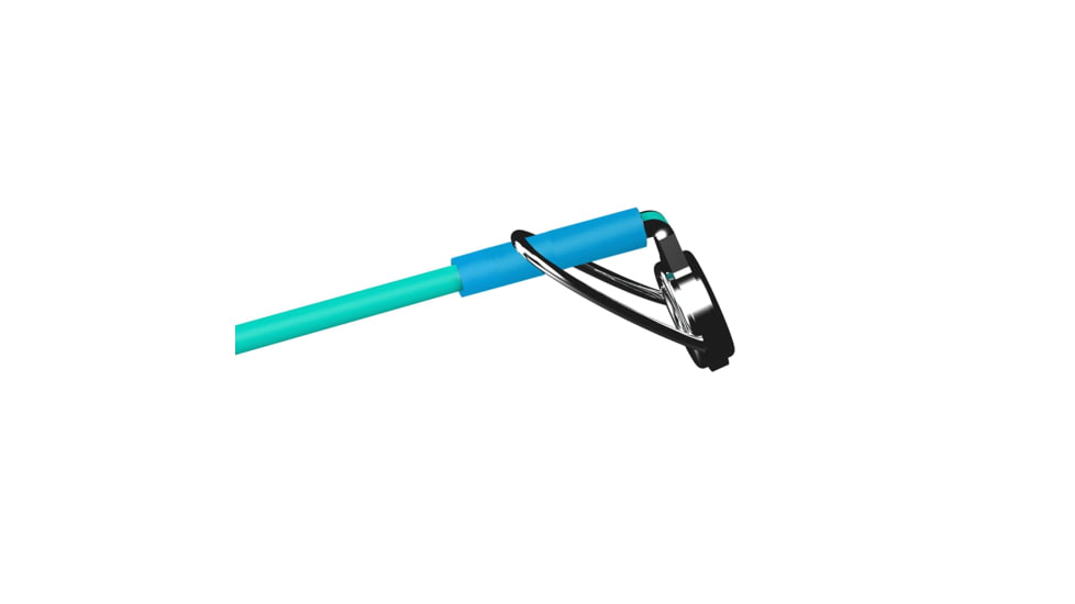 Zebco Spyn 40 Salt Fisher Spinning Reel and Rod Combo, 6ft 6in 2-PC Telescopic Rod, Med-Heavy, Mod-Fast, SZ 40 Reel, 7-PC Strike King Tackle Kit, Blue/Green, SPYN40SK662MH.FB4