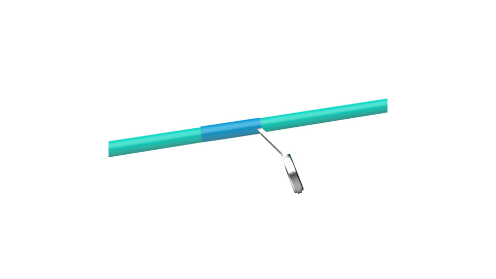 Zebco Spyn 40 Salt Fisher Spinning Reel and Rod Combo, 6ft 6in 2-PC Telescopic Rod, Med-Heavy, Mod-Fast, SZ 40 Reel, 7-PC Strike King Tackle Kit, Blue/Green, SPYN40SK662MH.FB4