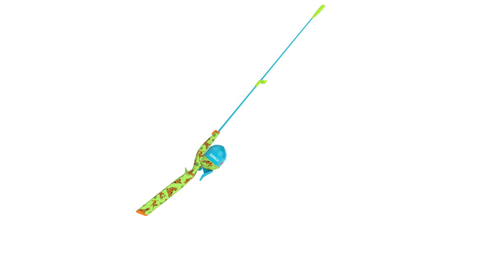 Zebco Youth Scooby Doo Floating Spincast Reel and Rod Combo, 29in Fiberglass Rod, Light, Moderate, SZ 20 Reel, RH Retrieve, Pre-Spooled w/ 6lb Line, Green, YFCSCOOBYDOO.FB6