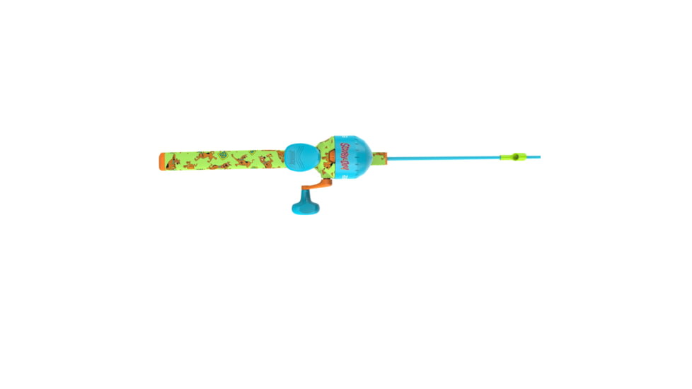 Zebco Youth Scooby Doo Floating Spincast Reel and Rod Combo, 29in Fiberglass Rod, Light, Moderate, SZ 20 Reel, RH Retrieve, Pre-Spooled w/ 6lb Line, Green, YFCSCOOBYDOO.FB6