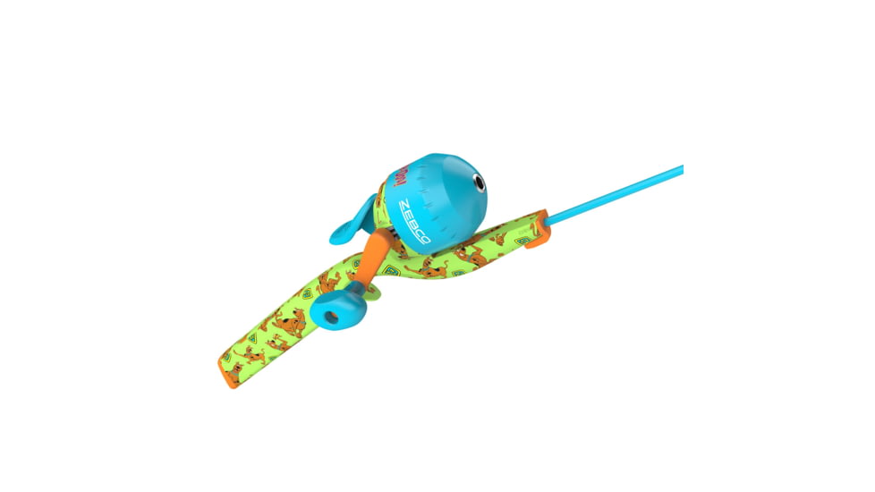 Zebco Youth Scooby Doo Floating Spincast Reel and Rod Combo, 29in Fiberglass Rod, Light, Moderate, SZ 20 Reel, RH Retrieve, Pre-Spooled w/ 6lb Line, Green, YFCSCOOBYDOO.FB6