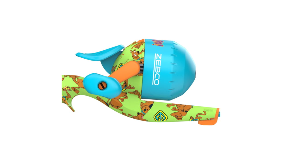 Zebco Youth Scooby Doo Floating Spincast Reel and Rod Combo, 29in Fiberglass Rod, Light, Moderate, SZ 20 Reel, RH Retrieve, Pre-Spooled w/ 6lb Line, Green, YFCSCOOBYDOO.FB6