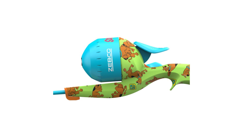 Zebco Youth Scooby Doo Floating Spincast Reel and Rod Combo, 29in Fiberglass Rod, Light, Moderate, SZ 20 Reel, RH Retrieve, Pre-Spooled w/ 6lb Line, Green, YFCSCOOBYDOO.FB6