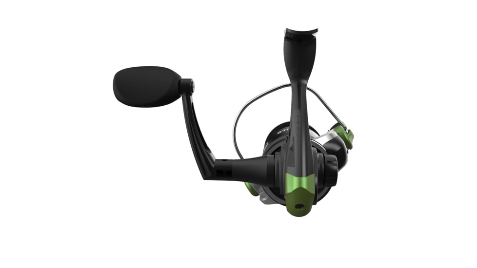 Zebco Stinger Spinning Reel, SZ 10 Changeable Righ/Left Retrieve, All-Metal Gears, Ball Bearing System, Pre-Spooled w/ 6lb Zebco Line, Silver/Black, Clam Pack, SSP10A.CP3