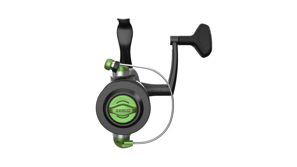 Zebco Stinger Spinning Reel, SZ 80 Changeable Righ/Left Retrieve, All-Metal Gears, Ball Bearing System, Pre-Spooled w/ 30lb Zebco Line, Silver/Black, Clam Pack, SSP80A.CP3