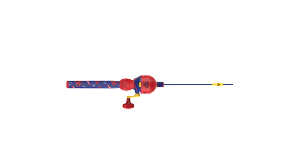 Zebco Youth Wonder Woman Floating Spincast Reel and Rod Combo, 29in Fiberglass Rod, Light, Moderate, SZ 20 Reel, RH Retrieve, Pre-Spooled w/ 6lb Line, Pink, YFCWWOMAN.FB6