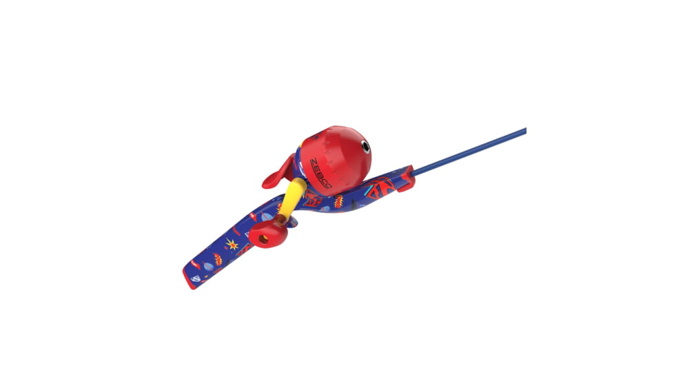 Zebco Youth Wonder Woman Floating Spincast Reel and Rod Combo, 29in Fiberglass Rod, Light, Moderate, SZ 20 Reel, RH Retrieve, Pre-Spooled w/ 6lb Line, Pink, YFCWWOMAN.FB6