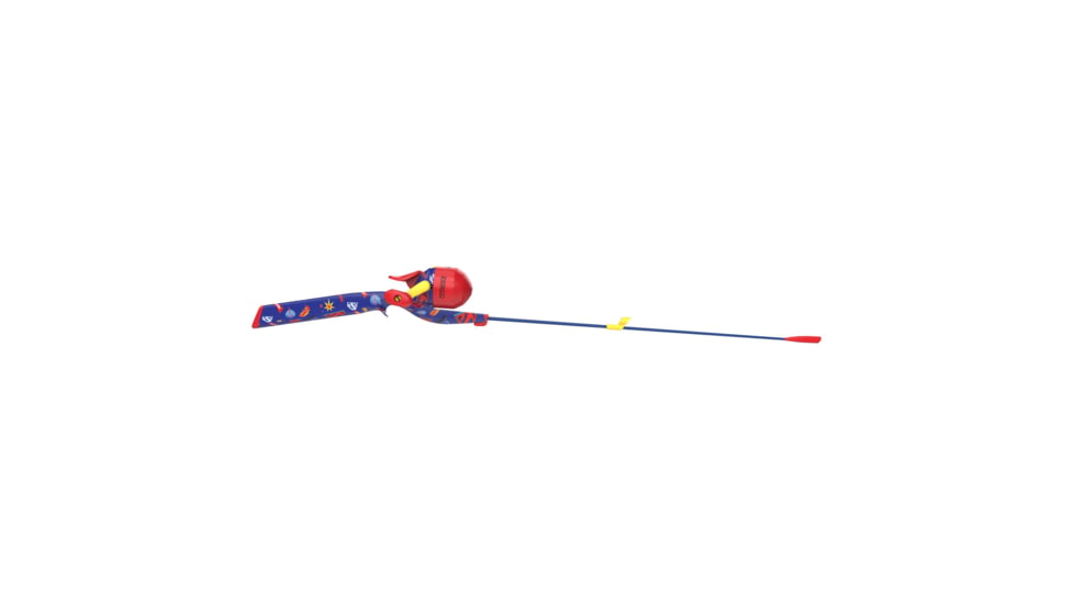 Zebco Youth Wonder Woman Floating Spincast Reel and Rod Combo, 29in Fiberglass Rod, Light, Moderate, SZ 20 Reel, RH Retrieve, Pre-Spooled w/ 6lb Line, Pink, YFCWWOMAN.FB6