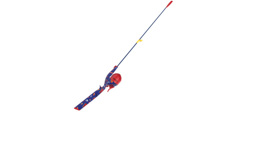Zebco Youth Wonder Woman Floating Spincast Reel and Rod Combo, 29in Fiberglass Rod, Light, Moderate, SZ 20 Reel, RH Retrieve, Pre-Spooled w/ 6lb Line, Pink, YFCWWOMAN.FB6