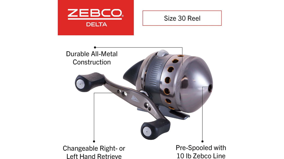 Zebco Zd2, 06, Cp3 Delta 2 Spincast Reel, Clam Pack, 6lb, ZD2.06.CP3