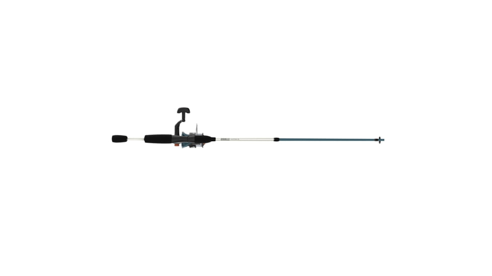 Zebco Custom-Z Spinning Reel and Rod Combo, 6ft 6in 2-PC Telescopic Rod, Medium, Moderate-Fast, SZ 30 Reel, 14-PC Strike King Tackle Kit, Blue/White, CZ30SK662M.FB4