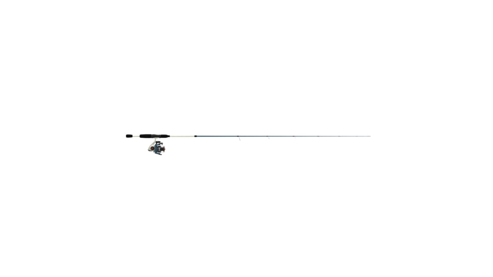 Zebco Custom-Z Spinning Reel and Rod Combo, 6ft 6in 2-PC Telescopic Rod, Medium, Moderate-Fast, SZ 30 Reel, 14-PC Strike King Tackle Kit, Blue/White, CZ30SK662M.FB4