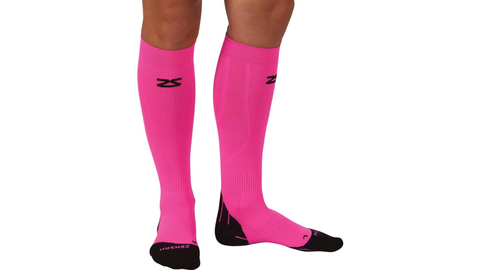 Zensah Tech+ Compress Sock N.pink Lg 8532-114-05