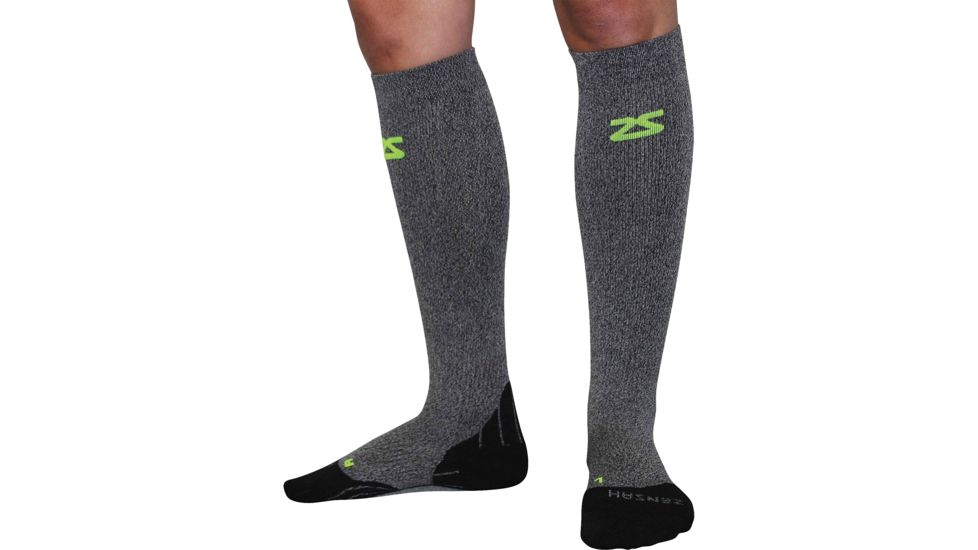 Zensah Tech+ Compress Sock Grey Md 8532-141-04