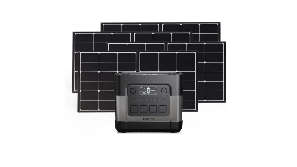 Zero Breeze ElecHive 2500 Combo 100W Solar Panel*4, elechive-2500-combo-100w-solar-panel-4
