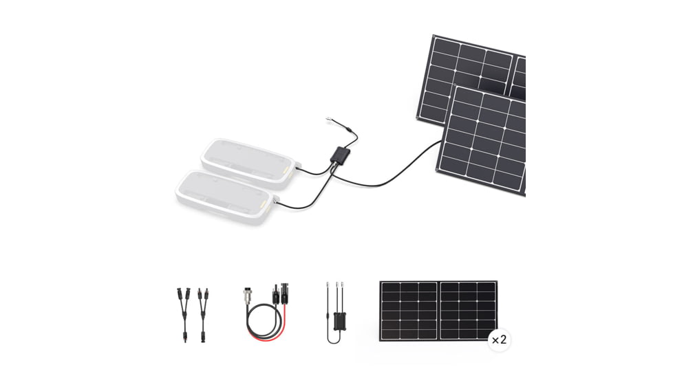 Zero Breeze Solar Charging Kit for Mark 2 Plus Two Batteries, solar-charging-kit-for-mark-2-plus-extra