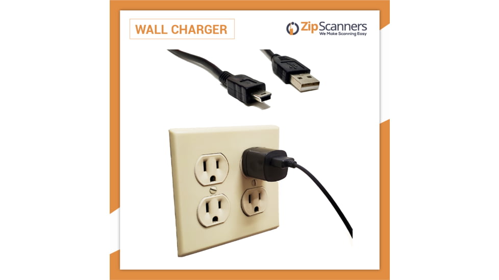 Zip Scanners Wall Charger AC, AC Power Adapter