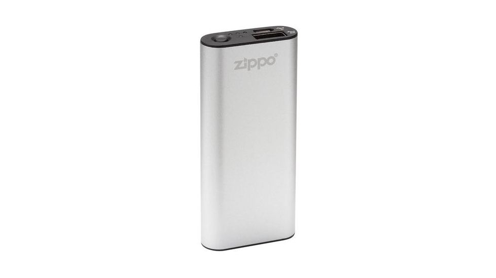 Zippo Silver HeatBank 3 Rechargeable Hand Warmer, USB compatible, 40509