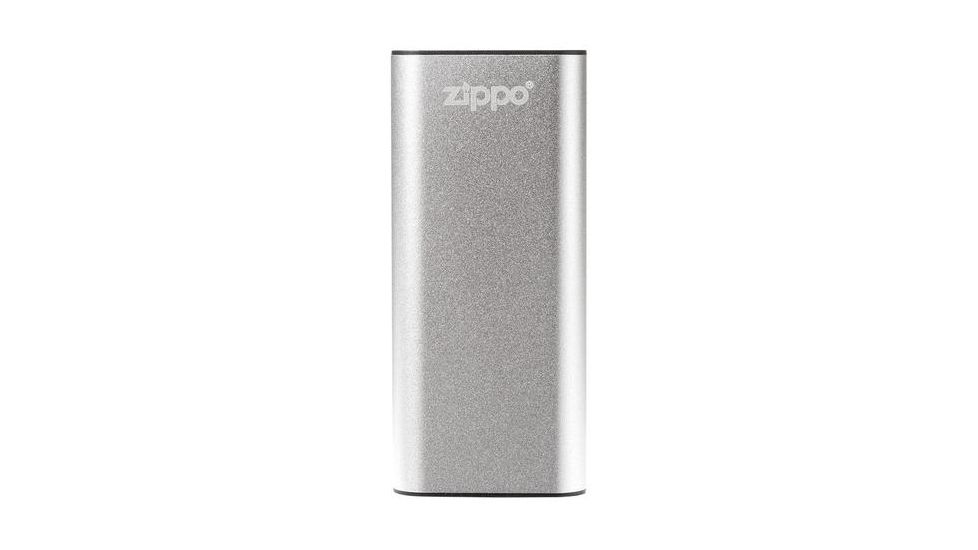 Zippo Silver HeatBank 3 Rechargeable Hand Warmer, USB compatible, 40509