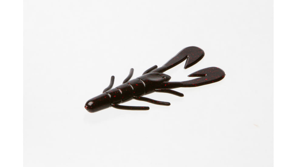 Zoom Mag Uv Speed Craw Creature Bait, 10, 4.25in, Black Red Glitter, 146001